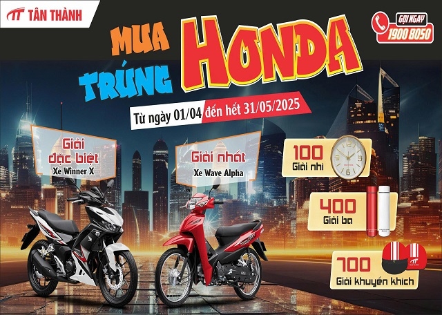CHÀO MỪNG ĐẠI LỄ 30/04 - 01/05  Mua Honda - Trúng Honda 