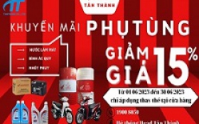KHUYẾN MÃI PHỤ TÙNG GIẢM GIÁ 15% 