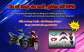 XE CŨ THAY ÁO MỚI - GIẢM TỚI 30%