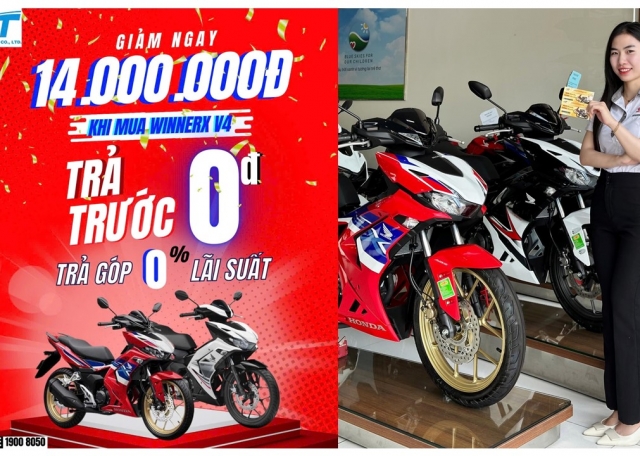 MUA WINNERX TRẢ TRƯỚC 0 ĐỒNG - ƯU ĐÃI LÊN ĐẾN 14.000.000Đ - TRẢ GÓP 0% LÃI SUẤT